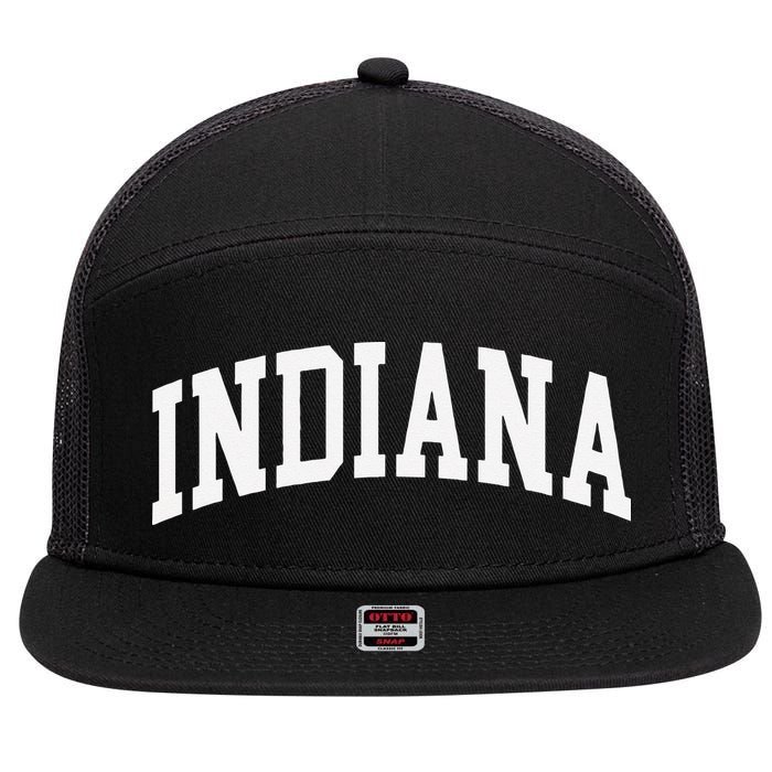 Indiana Throwback Design Classic 7 Panel Mesh Trucker Snapback Hat