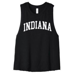 Indiana Throwback Design Classic Women's Racerback Cropped Tank