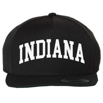 Indiana Throwback Design Classic Wool Snapback Cap