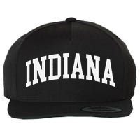 Indiana Throwback Design Classic Wool Snapback Cap