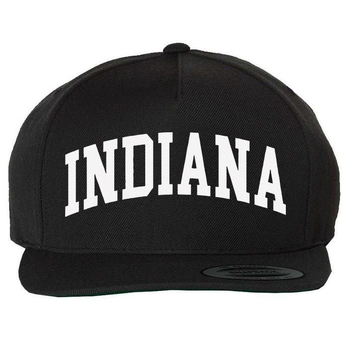 Indiana Throwback Design Classic Wool Snapback Cap