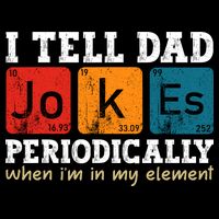 I Tell Dad Jokes Periodically But Only When Im My Element Flatbill Hat