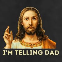 IM Telling Dad Religious Christian Jesus Meme Cool Comfort Performance Bucket Hat