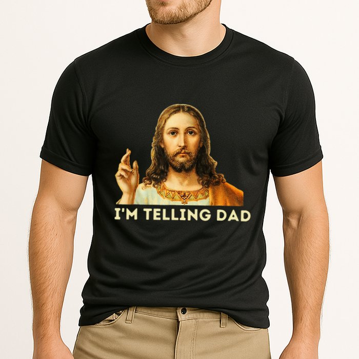 IM Telling Dad Religious Christian Jesus Meme Cooling Performance Crew T-Shirt