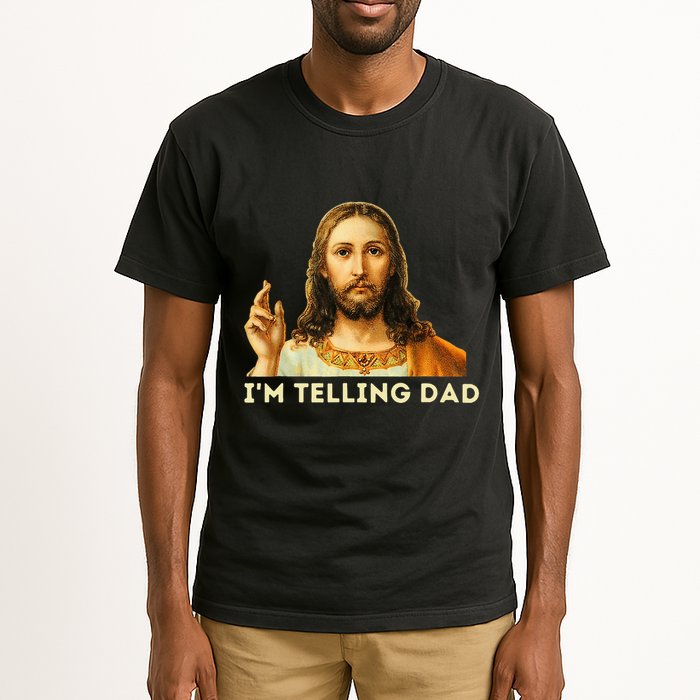 IM Telling Dad Religious Christian Jesus Meme Tall T-Shirt
