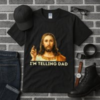 IM Telling Dad Religious Christian Jesus Meme Tall T-Shirt