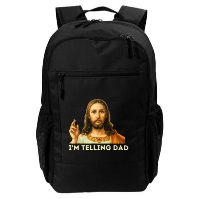 IM Telling Dad Religious Christian Jesus Meme Backpack