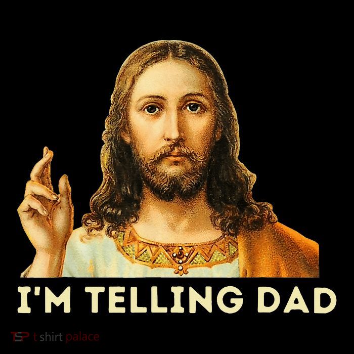 IM Telling Dad Religious Christian Jesus Meme Backpack