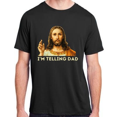 IM Telling Dad Religious Christian Jesus Meme Adult ChromaSoft Performance T-Shirt