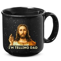 IM Telling Dad Religious Christian Jesus Meme 15oz Campfire Ceramic Mug