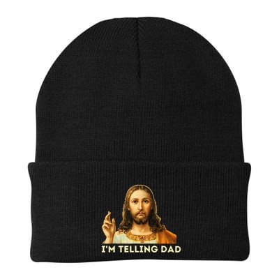 IM Telling Dad Religious Christian Jesus Meme Beanie