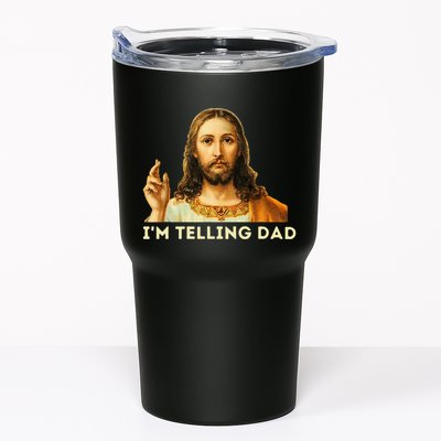 IM Telling Dad Religious Christian Jesus Meme Tumbler
