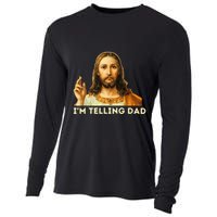 IM Telling Dad Religious Christian Jesus Meme Cooling Performance Long Sleeve Crew