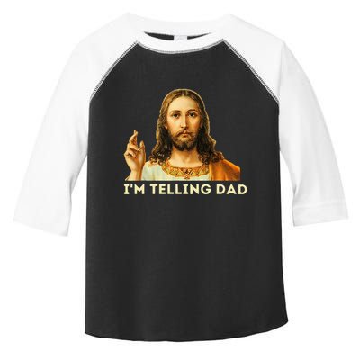 IM Telling Dad Religious Christian Jesus Meme Toddler Fine Jersey T-Shirt