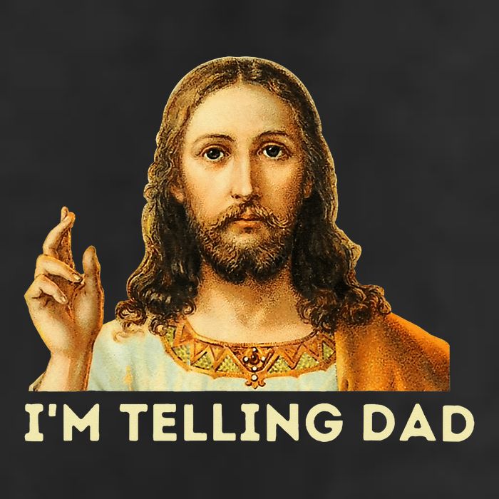 IM Telling Dad Religious Christian Jesus Meme Golf Towel