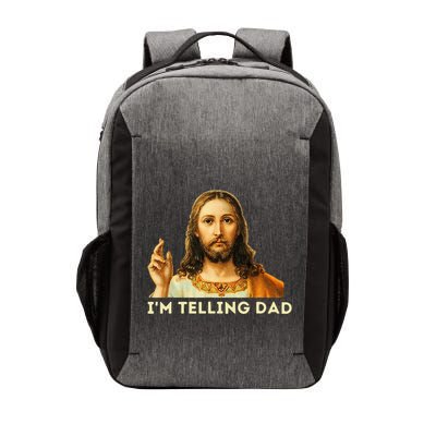 IM Telling Dad Religious Christian Jesus Meme Vector Backpack