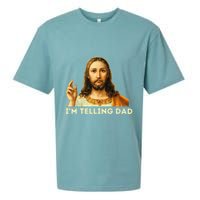 IM Telling Dad Religious Christian Jesus Meme Sueded Cloud Jersey T-Shirt