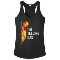 Im Telling Dad Funny Religious Christian Jesus Meme Ladies PosiCharge Competitor Racerback Tank