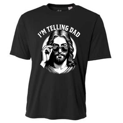 IM Telling Dad Funny Religious Christian Jesus Meme Cooling Performance Crew T-Shirt