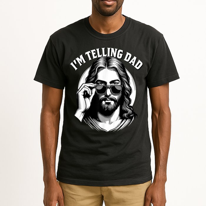 IM Telling Dad Funny Religious Christian Jesus Meme Tall T-Shirt