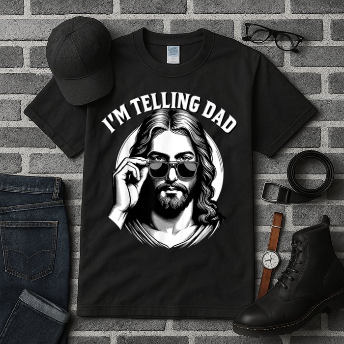 IM Telling Dad Funny Religious Christian Jesus Meme Tall T-Shirt