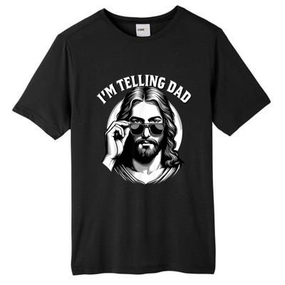 IM Telling Dad Funny Religious Christian Jesus Meme Tall Fusion ChromaSoft Performance T-Shirt