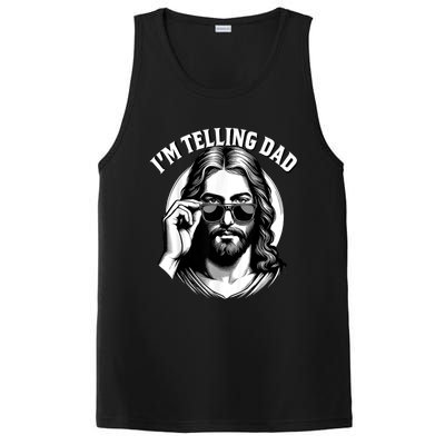 IM Telling Dad Funny Religious Christian Jesus Meme PosiCharge Competitor Tank