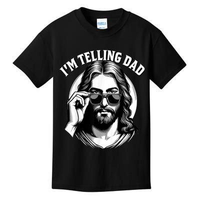 IM Telling Dad Funny Religious Christian Jesus Meme Kids T-Shirt