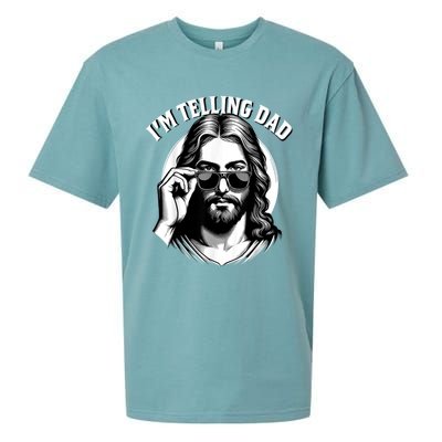 IM Telling Dad Funny Religious Christian Jesus Meme Sueded Cloud Jersey T-Shirt