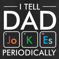I Tell Dad Jokes Periodically Garment-Dyed Fleece Hoodie