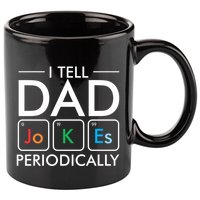 I Tell Dad Jokes Periodically 11oz C Handle Ceramic Mug