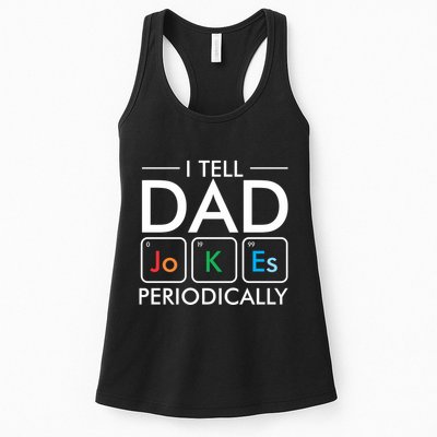 I Tell Dad Jokes Periodically Womens Tank Top