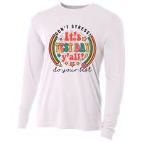 It's Test Day Y'all Funny Testing Day For Teacher Student Cooling Performance Long Sleeve Crew