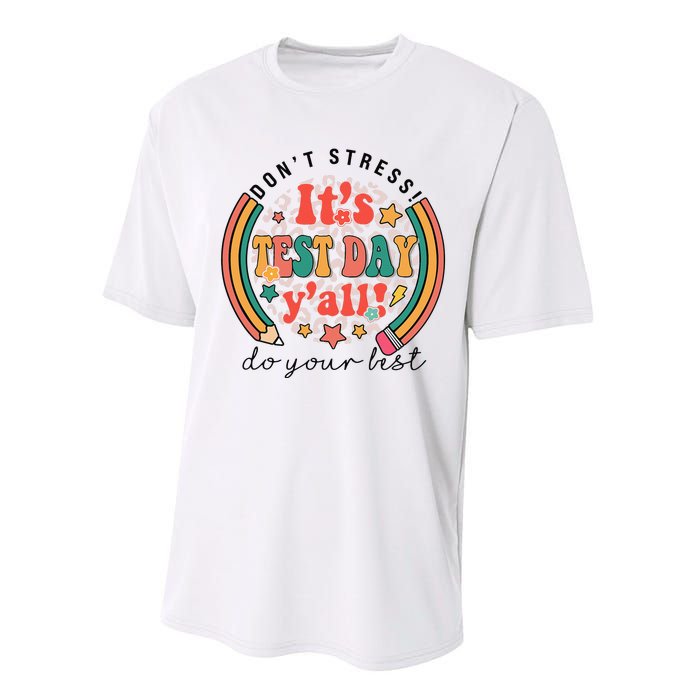 It's Test Day Y'all Funny Testing Day For Teacher Student Performance Sprint T-Shirt