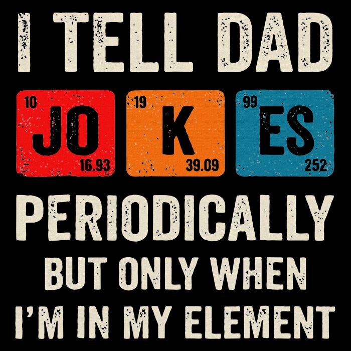 I Tell Dad Jokes Periodically But Only When I'm My Element Drawstring Bag