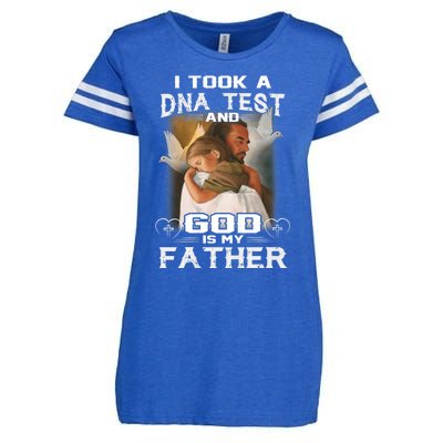 I Took Dna Test And God Is My Father Enza Ladies Jersey Football T-Shirt