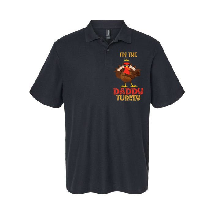 I'm The Daddy Turkey Cool Happy Thanksgiving Thankful Funny Softstyle Adult Sport Polo