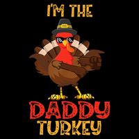I'm The Daddy Turkey Cool Happy Thanksgiving Thankful Funny 16 in Basic Backpack