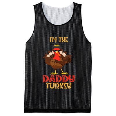I'm The Daddy Turkey Cool Happy Thanksgiving Thankful Funny Mesh Reversible Basketball Jersey Tank