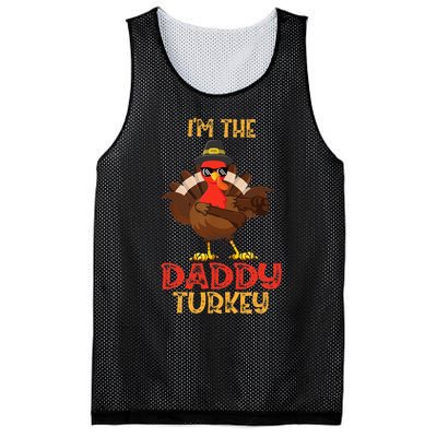 I'm The Daddy Turkey Cool Happy Thanksgiving Thankful Funny Mesh Reversible Basketball Jersey Tank