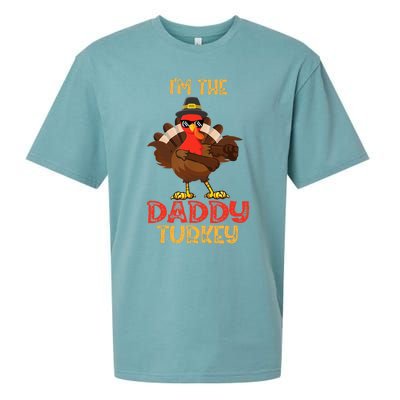 I'm The Daddy Turkey Cool Happy Thanksgiving Thankful Funny Sueded Cloud Jersey T-Shirt