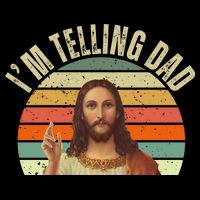 Im Telling Dad Funny Religious Christian Jesus Impact Tech Backpack