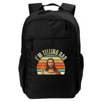 Im Telling Dad Funny Religious Christian Jesus Backpack