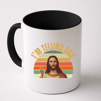 Im Telling Dad Funny Religious Christian Jesus Mug