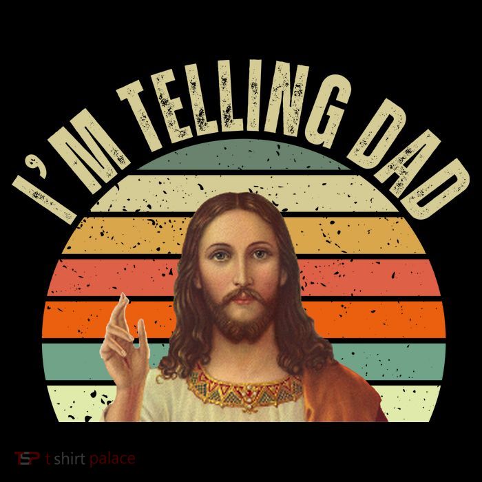 Im Telling Dad Funny Religious Christian Jesus Wool Snapback Cap
