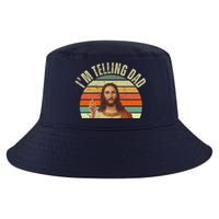 Im Telling Dad Funny Religious Christian Jesus Cool Comfort Performance Bucket Hat