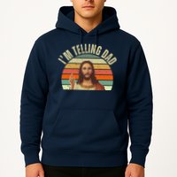 Im Telling Dad Funny Religious Christian Jesus Hoodie
