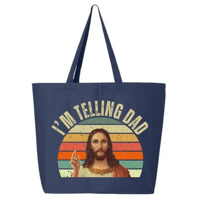 Im Telling Dad Funny Religious Christian Jesus 25L Jumbo Tote