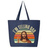 Im Telling Dad Funny Religious Christian Jesus 25L Jumbo Tote