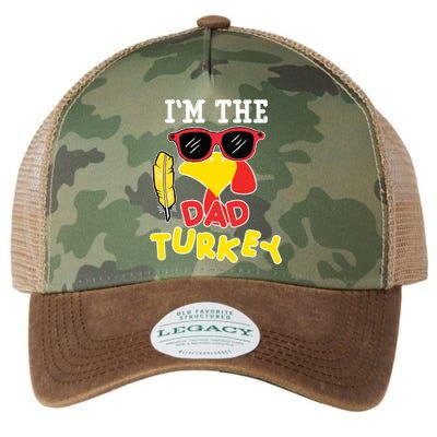 Im The Dad Turkey Funny Thanksgiving Legacy Tie Dye Trucker Hat